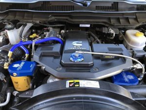 Ram 3500 Oil Filtration Kit - Sinister Diesel - Bypass Oil Filter System - Sinister Blue - `13-`20